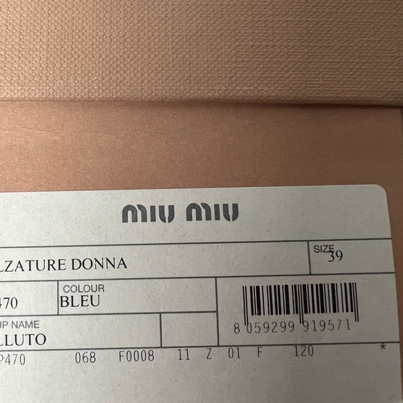 Miu Miu Velvet Blue shoes❤️ - Picture 8 of 8